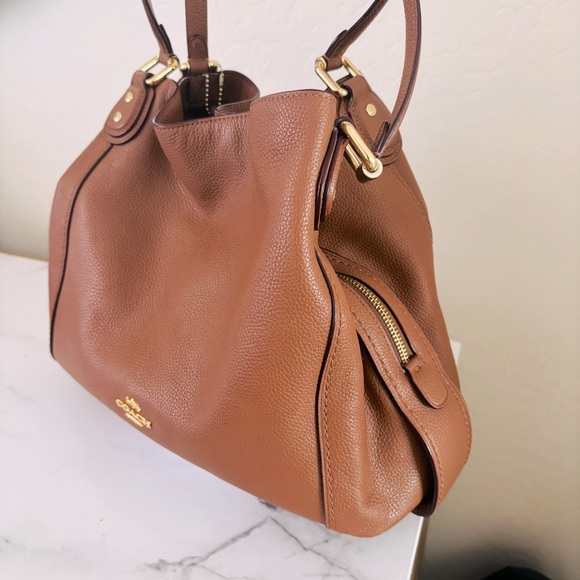 Coach Edie 31 Pebbled Leather Shoulder Bag 57125 - Picture 5 of 16